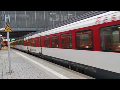 DB 218 401-8 + 6 SBB EuroCity Wagen | Ausfahrt in München Hbf | Als EuroCity 190 ➡️ Basel Bad