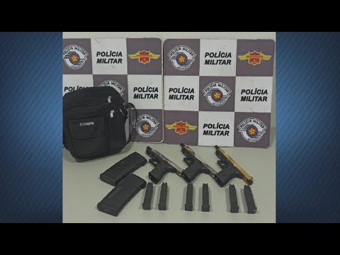 Polícia Militar Rodoviária apreende armas em ônibus