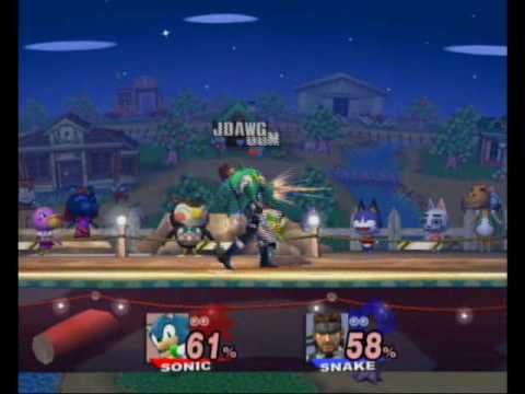 SSBB Wifi - DDM (Sonic) vs JDawg (Snake)