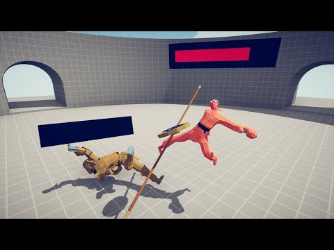 KICKBOXER + HP BAR 1 vs 1 UNIT - TABS - Totally Accurate Battle Simulator