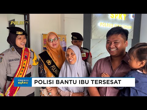 POLRES PEKALONGAN BERHASIL MENOLONG IBU TERSESAT DI PASAR