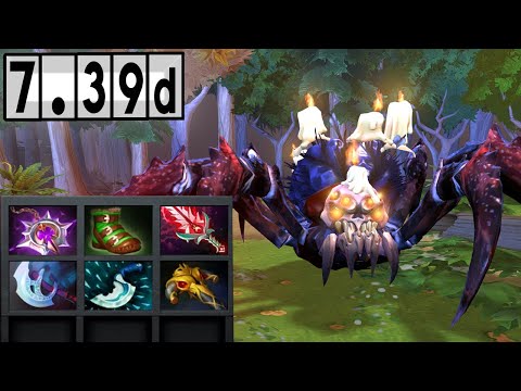 Broodmother - Mid VS Necrophos! [Dota 2 Gameplay] 7.39d