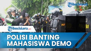 Viral di Media Sosial, Polisi Banting Mahasiswa saat Amankan Demo HUT Kabupaten Tangerang