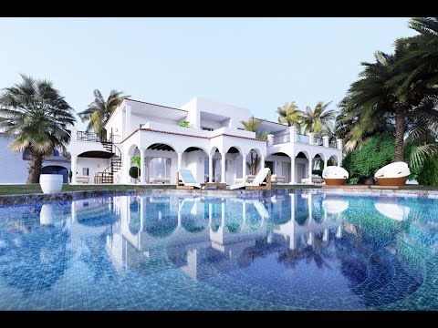 Cgsoreal.Com Exterior Pool Villa Scene D5 Render
