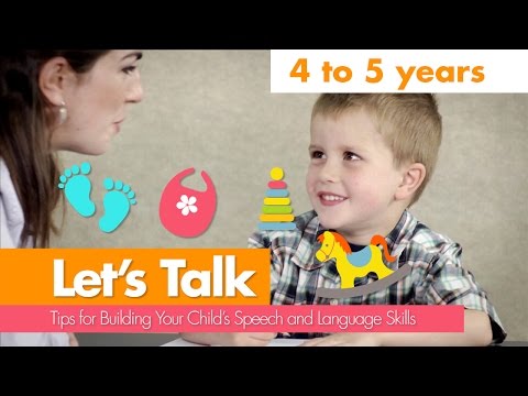 Let's talk: 4 to 5 Years
