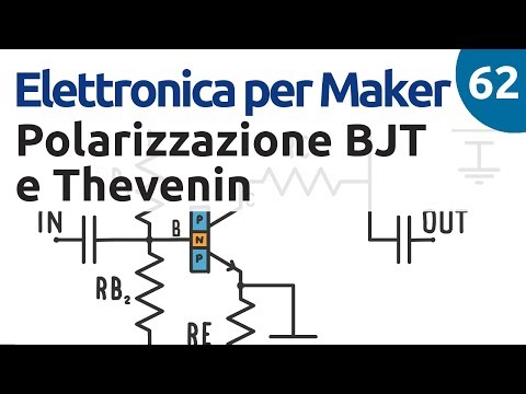 Amplificatore a transistor - Equivalente Thevenin del circuito d'ingresso - Video 62
