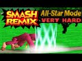 Smash Remix All Star Mode Gameplay With Donkey Kong VERY HARD