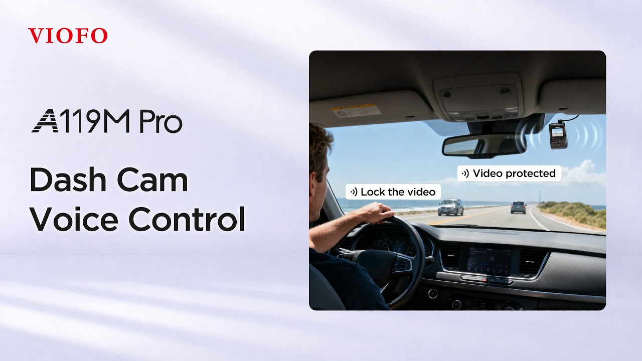 A119M Pro Dash Cam Voice Control