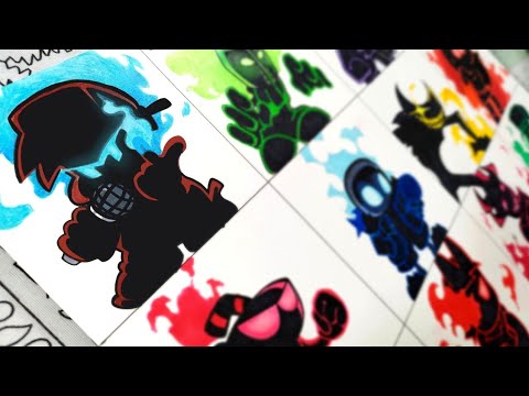 Drawing FRIDAY NIGHT FUNKIN' NIGHTMARE MODS