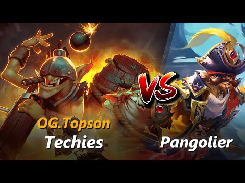 Topson mid Techies vs Pangolier | First 10 minutes