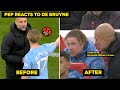 pep REACTS to kevin de bruyne who sulked when he was substituted: liverpool vs manchester city