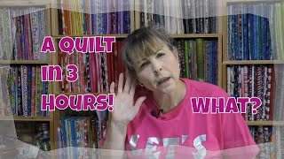 Make a Quick Quilt in 3 Hours using 9 Fat Quarters