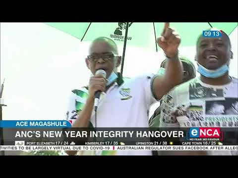 Ace Magashule ANC's new year integrity hangover