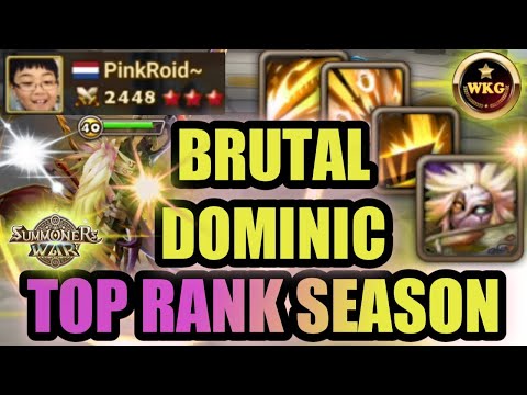 LAST MATCH DOMINIC BY PINKROID IN SEASON 21 - Summoners War