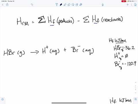 Teach:  How Hf to use Hf values to solve for Hrxn with cc