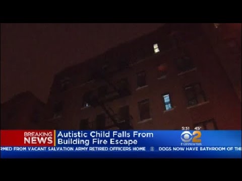 Girl Falls From Fire Escape