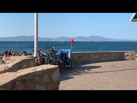 BEACH walk COSTA BRAVA Girona SPAIN 4k video TRAVEL