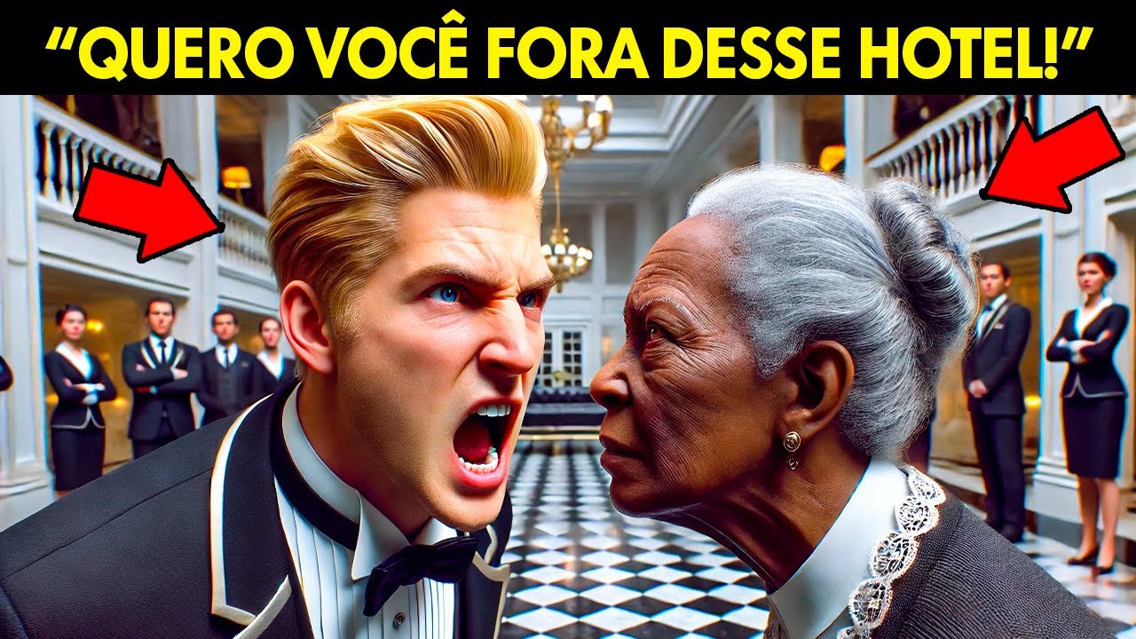 MORDOMO HUMILHA UMA IDOSA HUMILDE, MAS AO DESCOBRIR QUE ELA ERA A DONA DO HOTEL, FICA DESESPERADO...