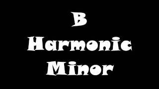 B Harmonic Minor Scale - Groovy Jam Track