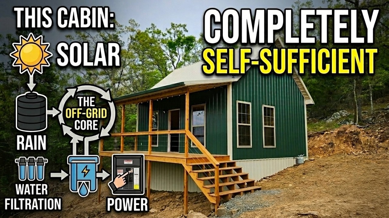 This Tiny Cabin is Completely Self-Sufficient - Off-Grid Tour
