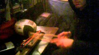 String Drums with tapes, detuned scanner and samples