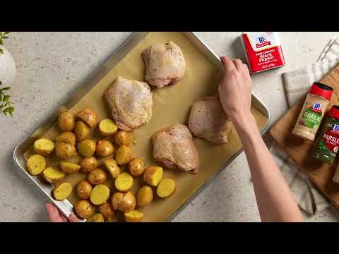 How to Make Sheet Pan Garlic Parm Chicken | McCormick