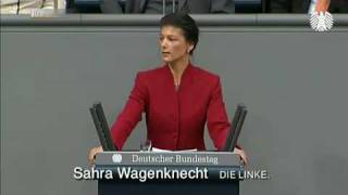 Herausragende Rede von Sahra Wagenknecht