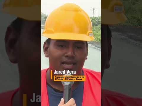 Con la rehabilitación de la vía El Triunfo – El Piedrero mejoramos la movilidad