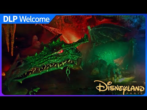 [4K] Dragon's Lair under Disney Castle - Disneyland Paris
