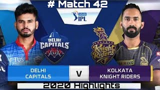 DC VS KKR || # Match 42 || IPL 2020 Highlights