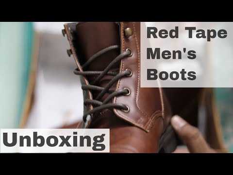 Bond Street Red Tape Mens Leather Boots