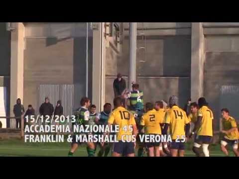 Franklin & Marshall CUS Verona Rugby - Serie A1 2013/2014 TRY COLLECTION