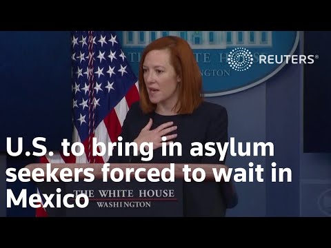 美國將接收被迫在墨西哥等待的尋求庇護者。 (U.S. to bring in asylum seekers forced to wait in Mexico)