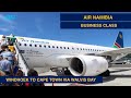 AIR NAMIBIA BUSINESS CLASS WINDHOEK TO CAPE TOWN VIA WALVIS BAY A319 LOUNGE TRIP REPORT