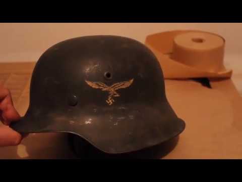 M42 Single Decal Luftwaffe Helmet, Near Mint