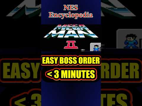 Mega Man 2 Easy Boss Order in under 3 minutes. #NESencyclopedia #nesgames #retrogaming #megaman