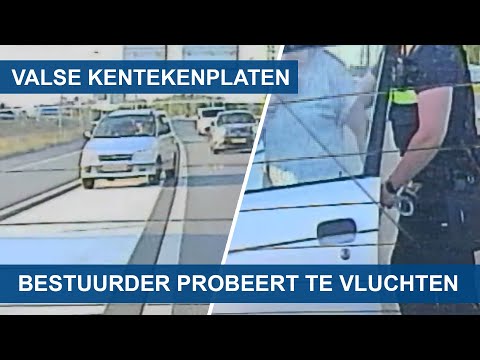 Politie | Bestuurder probeert te vluchten | Valse kentekenplaten | Spookvoertuig