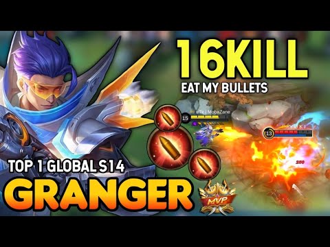 16Kill! Granger Best Build 2021 | Top 1 Global Granger Gameplay | Mobile Legends✓