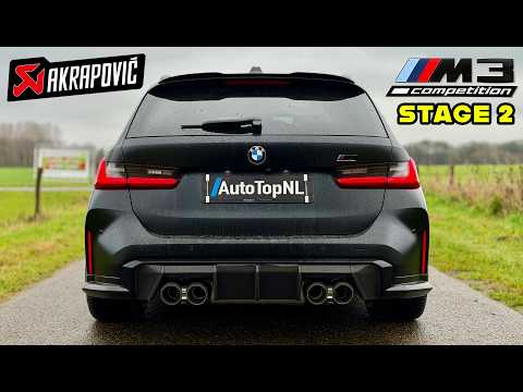 BMW M3 Touring G81 *FULL AKRAPOVIC* & MHD STAGE 2 // REVIEW