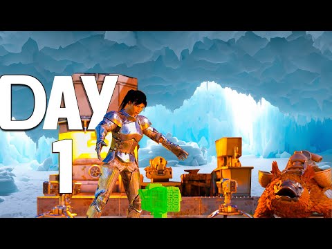 We Claimed Arks Best Cave Day 1 Of Wipe! Snow North Full Wipe | Ark PvP