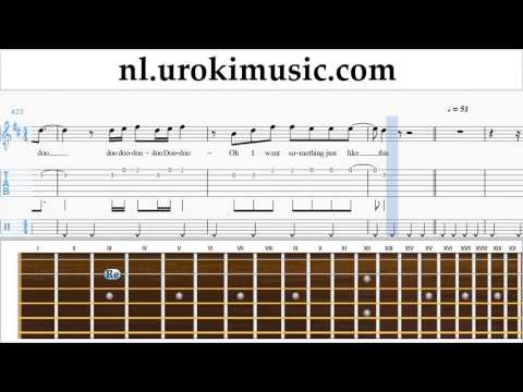 Gitaar Leren Spelen The Chainsmokers & Coldplay - Something Just Like This Tablatura Deel#2 um-i799