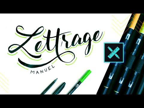 Vectoriser et animer un lettrage manuel avec Illustrator et After Effect