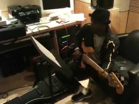 Marcus Miller sight reading chart at session in one take!! Gordon Goodwin's Big Phat Band in 2011.