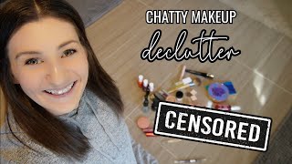 CHATTY FULL MAKEUP COLLECTION DECLUTTER // Makeup Declutter From A Former Makeup Addict