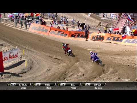 Romain Febvre passes Cooper Webb MXGP of The USA 2015