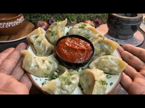 Kabhi Ghar Par Momos Banaya Hai..? 🥬😋☘️ | Veg Momos Recipe | Easy Momo Recipe | Street Style Momos