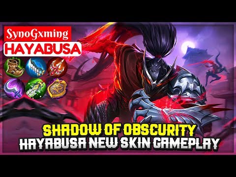 Hayabusa Shadow of Obscurity, Mysterious New Skin Gameplay [ SynoGxming Hayabusa ] Mobile Legends Video