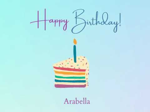 Happy Birthday Arabella