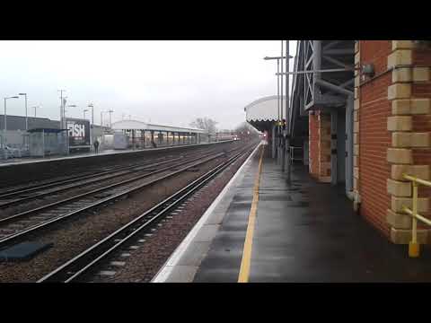 GBRf 73961 TnT 73962 pass Paddock Wood 4/1/18 with a Network Rail Track Recording Train