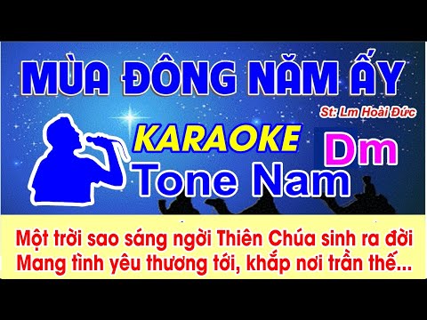 Mùa Đông Năm Ấy Karaoke Tone Nam - (St: Lm Hoài Đức) - Mùa đông năm ấy sao sáng soi cuối trời...
